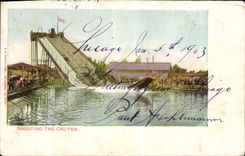VINTAGE POSTCARD Shooting The Falls