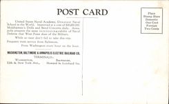 VINTAGE POSTCARD Naval Academy Militaria