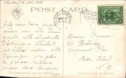 VINTAGE POSTCARD Publis Public garden Looking East Cleveland Ohio