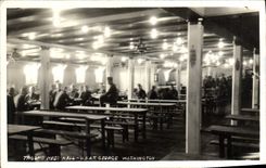 VINTAGE POSTCARD Troop' S Mess Hall George Washington Boat