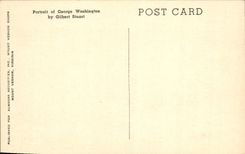 Retrato de la POSTAL de la VENDIMIA de George Washington de Gilbert Estuardo