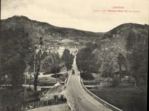 VINTAGE POSTCARD Large size Auvergne Cantal Vic on Cere Gone of the Sources 28.5 * 23 cm