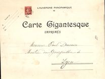 CPA Grand Format L'Auvergne Cantal Vic sur Cere Allee des Sources 28.5 * 23 cm