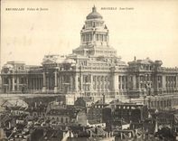 Cortes de ley de gran tamaño de Bruselas de la POSTAL de la VENDIMIA 18 * 14 cm