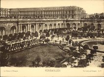 VINTAGE POSTCARD Large size Versailles Palate the castle of the Orangery 28 * 21 cm