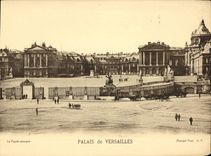 CPA Grand Format Versailles de Palais La facade principale 28 * 21 cm