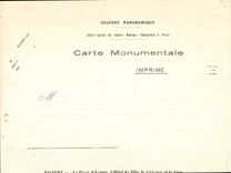 POSTAL Belfort de la VENDIMIA de gran tamaño el lugar de armas el ayuntamiento el castillo y el león 28 * 23 cm