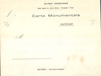 Opinión panorámica de gran tamaño 28 * 23 cm de Belfort de la POSTAL de la VENDIMIA