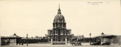 VINTAGE POSTCARD Paris Large size the Hotel of the Invalids 28.5 * 11 cm