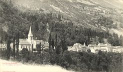 CPA Grand Format Vue generale de St Sauveur 25 * 15 cm