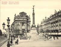 CPA Grand Format Bruxelles Monument Anspach 18 * 14 cm