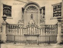 POSTAL Bruselas de gran tamaño Manneken 17.5 * 13.5 peores cm de la VENDIMIA