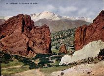 CPA Grand Format Gateway to Garden of Gods 20 * 14 cm