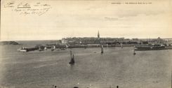 CPA Grand Format Saint Malo Vue Generale De La Cite 28 * 14 cm