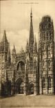 VINTAGE POSTCARD Rouen Large size the Cathedral Together 14 * 28 cm