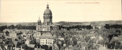 VINTAGE POSTCARD Boulogne Large size on Sea Panorama taken of belfry 29 * 11.5cm