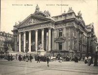 CPA Grand Format Bruxelles La Bourse 18 * 14 cm