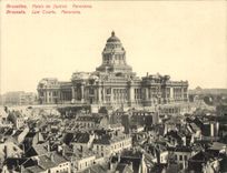 CPA Grand Format Bruxelles Palais De Justice 18 * 14 cm