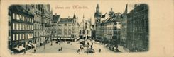 CPA Grand Format Gruss Aus Munchen 28 * 9.5 cm