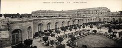 VINTAGE POSTCARD Versailles Large size the Palate And the Orangery 28 * 11 cm