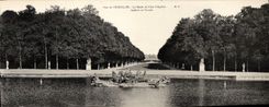 CPA Grand Format Parc De Versailles Le bassin Du Char d'Apollon 28 * 11 cm