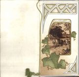 VINTAGE POSTCARD Fantasy Flowers Vine Ploughing Horse