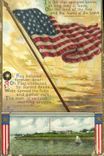 VINTAGE POSTCARD US Flag
