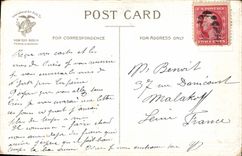 VINTAGE POSTCARD US Flag