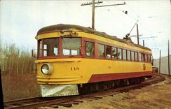 MODERN CARD Seashore Trolley Museum Kennebunkport Maine Train