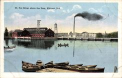 VINTAGE POSTCARD St Joe To rivet Above The Prejudice Elkhart Ind