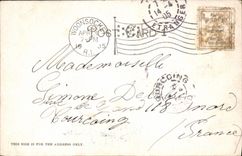 Jardín público del mercado de la POSTAL de la VENDIMIA que mira la tranvía del este de Providence R I