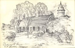 VINTAGE POSTCARD Cudwart House and lawson tower