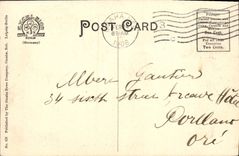 VINTAGE POSTCARD Street Looking North From Farnam