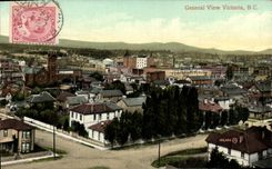 VINTAGE POSTCARD General View Victoria B C