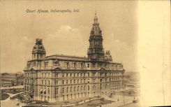 VINTAGE POSTCARD Short House Indianapolis Ind