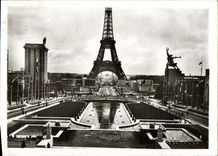 CPM Paris Exposition Tour Eiffel