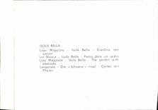 MODERN CARD Isola Bleated Lago Maggiore Isola Bleated Giardino Con Pavoni