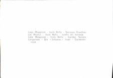 MODERN CARD Lago Maggiore Isola Bleated Terrazza Giardino