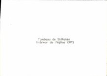 MODERN CARD Locronan Tomb Of Church St interior Ronan Of the Church