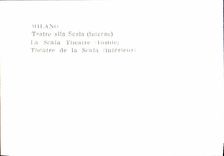 MODERN CARD Milano Teatro Went Scala Interno