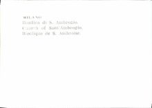 MODERN CARD Milano Basilica Di S Ambrogio