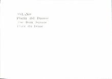 MODERN CARD Milano Piazza Del Duomo