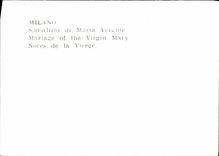 MODERN CARD Milano Sposalizio Di Maria Vergine