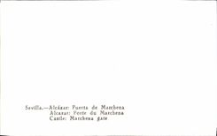 MODERN CARD Sevilla Alcazar Pureta De Marchena
