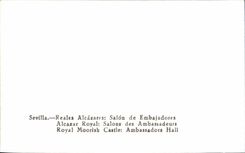 CPM Sevilla Reales Alcazares Salon De Embajadores 