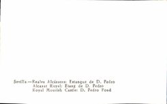 CPM Sevilla Reales Alcazares Estanque De D Pedro Alcazar Royal Etang De D Pedro