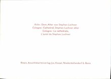 MODERN CARD Koln Dom altar von Stephan Lochner