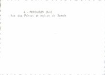 MODERN CARD Perouges Street Of the Princes And House Of Savoy