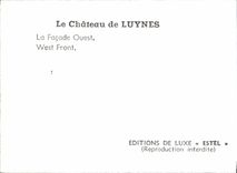MODERN CARD the Castle De Luynes Western Facde