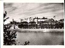 MODERN CARD the Castle De Chinon Overall picture Of the Castle And Vienna